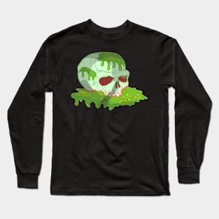 melting skull Long Sleeve T-Shirt